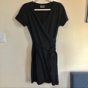 LAST CHANCE Classic Black Wrap Dress